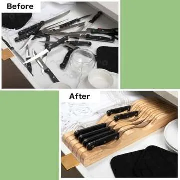 Shenzhen Knives In-Drawer Bamboo Block for 10-12 Knives