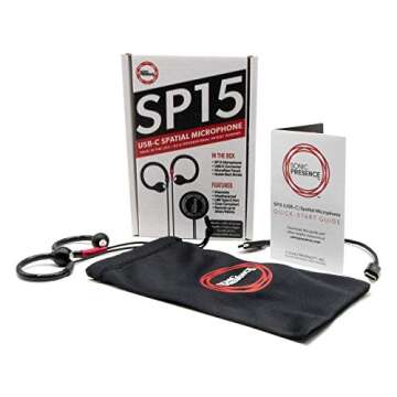 SONICPRESENCE SP15C (USB-C) Binaural Microphone Records Immersive 3D Spatial Audio on New Pocket Cam...
