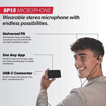 SONICPRESENCE SP15C Binaural Microphone for Immersive Audio
