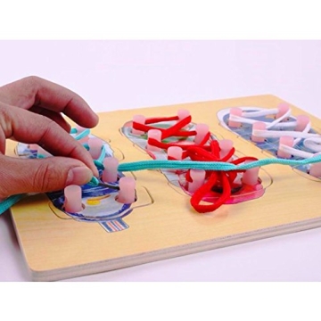 Dazzling Threading Toy - Learn to Tie Shoes for Toddlers
