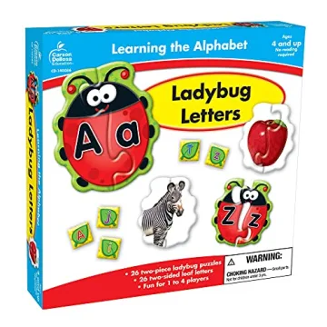 Engaging Ladybug Letters Alphabet Puzzle for Kids