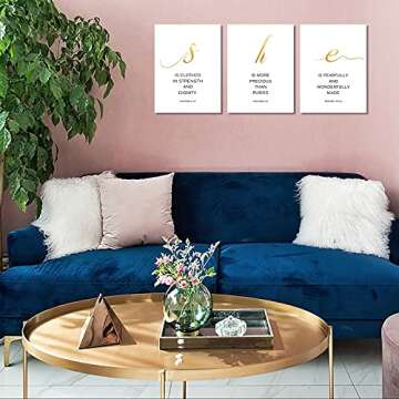 Inspirational Scripture Wall Art Canvas Prints Ready to Hang