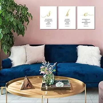 Inspirational Scripture Wall Art Canvas Prints Ready to Hang