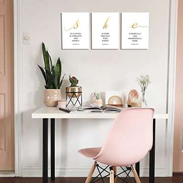 Inspirational Scripture Wall Art Canvas Prints Ready to Hang