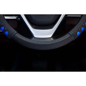 Stylish Car Steering Wheel Cover with Anti-Slip Design