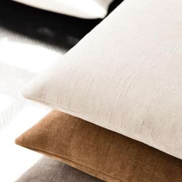 Foindtower Cozy Soft Textured Pillow Covers - Set of 2