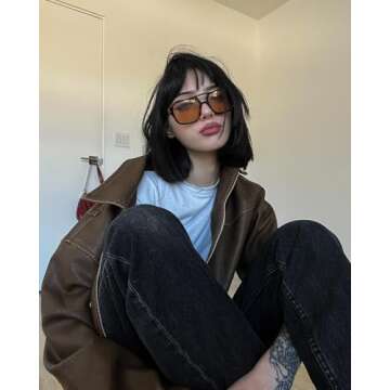 Aelfric Eden Oversized Faux Leather Jacket for All