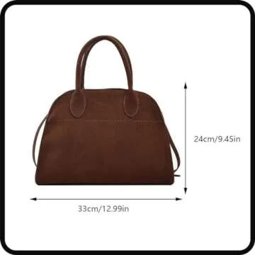 NNLLY Suede Tote Bag - Stylish Gift for Women