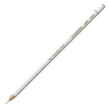 Stabilo 8052 All Coloured Pencil Crayons for Almost All Surfaces, 3.3 mm, White, Pack of 12