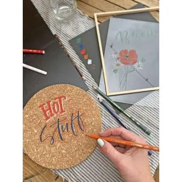 Stabilo 8052 All Coloured Pencil Crayons for Almost All Surfaces, 3.3 mm, White, Pack of 12