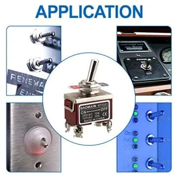 Baomain DPST Toggle Switch - 250VAC 15A Reliable Switch