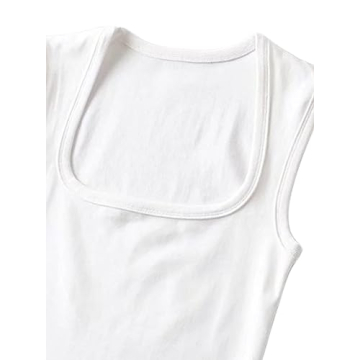 Remidoo Women's Square Neck Crop Cami Top for Stylish Outings