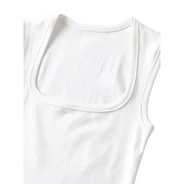 Remidoo Women's Square Neck Crop Cami Top for Stylish Outings
