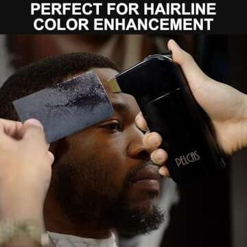 PELCAS Airbrush Makeup Kit, Makeup Airbrush System, Fair Coverage Cordless Airbrush Foundation Machine, Airbrush Compressor Set for Face at Home SPA(Black)