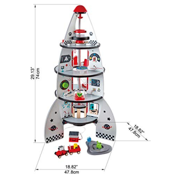 Hape Rocket Ship Playset for Creative Young Explorers