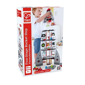Hape Rocket Ship Playset for Creative Young Explorers