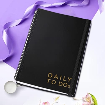 Cheneyboo Daily To Dos Undated Notebook for Planning and Health