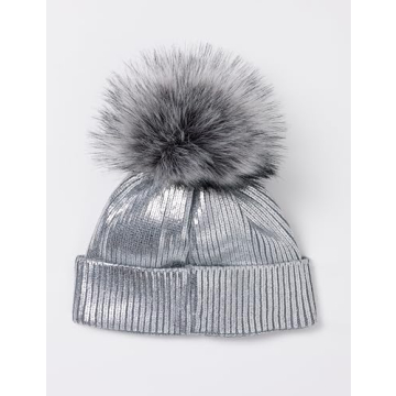 The Drop Women's Holly Faux Fur Pom Pom Beanie - Stylish & Warm