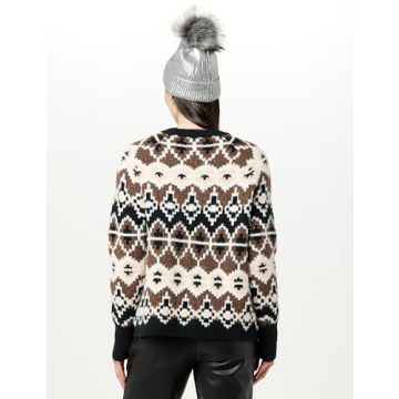 The Drop Women's Holly Faux Fur Pom Pom Beanie - Stylish & Warm