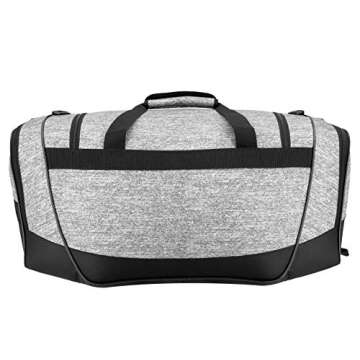 adidas Defender III Small Duffel, Onix Jersey/Black, One Size