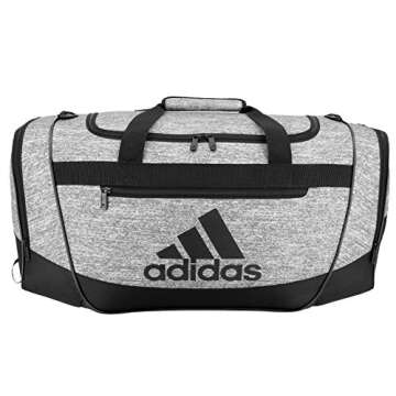 adidas Defender III Small Duffel, Onix Jersey/Black, One Size
