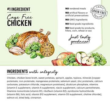 The Honest Kitchen Human Grade One Pot Stews Wet Dog Food - Slow Cooked Chicken Stew with Sweet Potato, Spinach & Apples, 10.5 Ounce Box (Pack of 6)