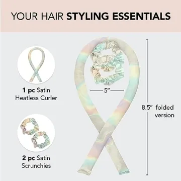 Kitsch Satin Heatless Curling Set for Soft Curls