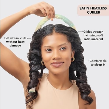 Kitsch Satin Heatless Curling Set for Soft Curls