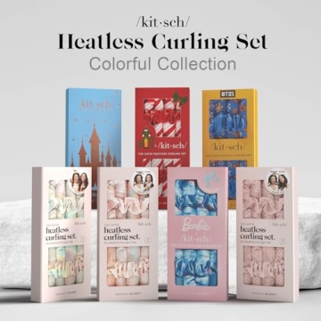 Kitsch Satin Heatless Curling Set for Soft Curls