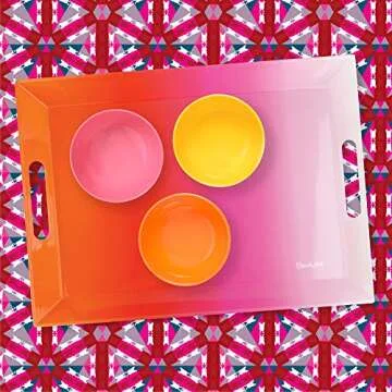 French Bull 19" Melamine Tray: Vibrant & Shatterproof