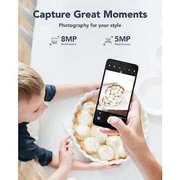 TCL ION V |2023| Cell Phone with 6.0" HD+ Display, 3+32GB Unlocked Phone, 3000mAh Battery, Android 13 Smartphone, Single SIM, US Version, Space Black (Renewed)