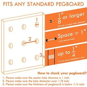 G.CORE 12 Pack Pegboard Bins PegBoard Cups with Hooks & Loops, Peg Hooks Assortment Organizer Accessory, Various Tools Storage Arrange System Kit, for Garage Craft Workshop Workbench Hobby Office