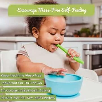 WeeSprout Silicone Suction Baby Bowls