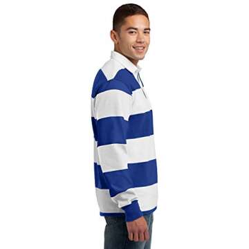 SPORT-TEK Men's Long Sleeve Rugby Polo