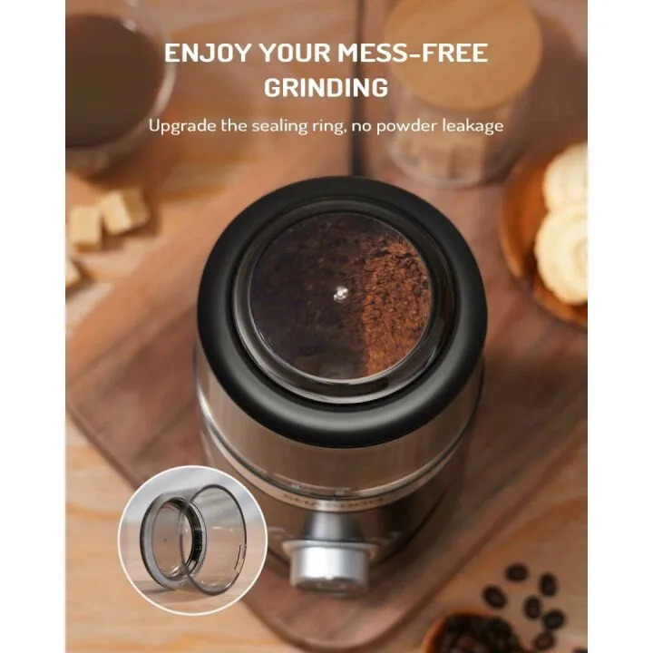 SHARDOR Adjustable Electric Coffee Grinder - Black