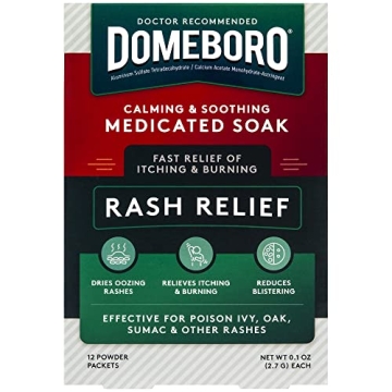 Domeboro Medicated Soak - Fast Rash & Itch Relief (12 Count)