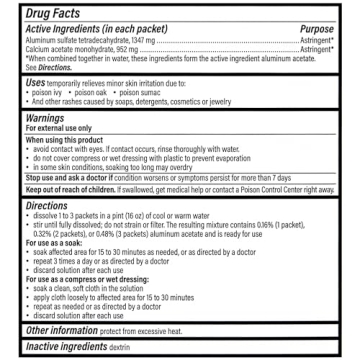 Domeboro Medicated Soak Rash Relief Burow’s Solution