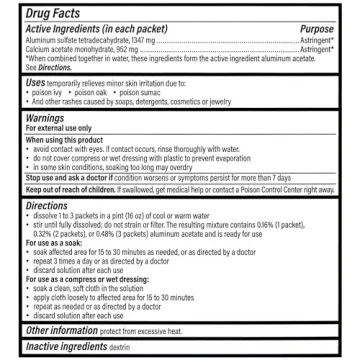 Domeboro Medicated Soak Rash Relief Burow’s Solution