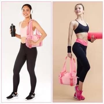 Stylish Bulyoou Mini Gym Bag with Pink Bows for Travel Over 12