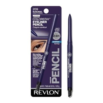 Revlon ColorStay Pencil Waterproof Eyeliner, Smudge-Proof, Eye Makeup with Built-In Sharpener, Packa...