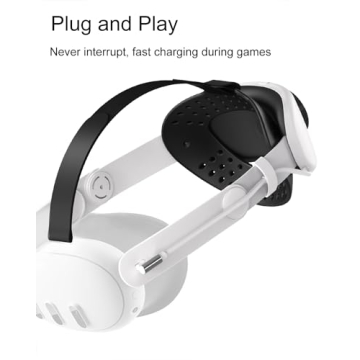 BUSQUEDA Comfort Head Strap with 8000mAh Battery for Quest 3