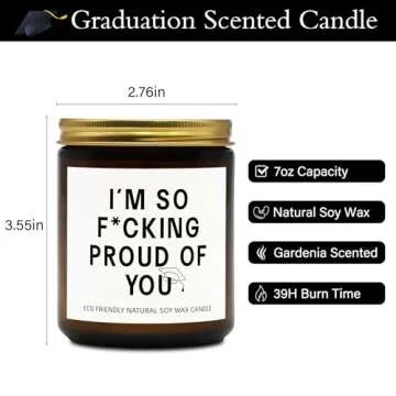 Funny Graduation Candle - JOYSELLER Proud of You Gift