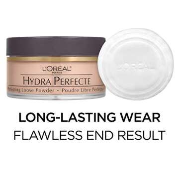 L’Oréal Paris Hydra Perfecte Perfecting Loose Face Powder, Minimizes Pores, Long-lasting & Lightw...