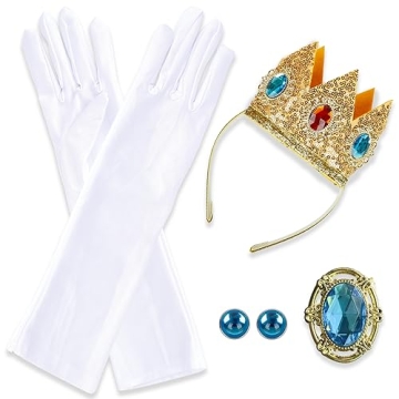 ASKUANG Princess Costume Set with Crown and Gloves