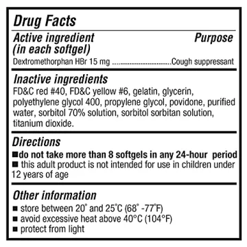 Fast Relief Cough Suppressant Softgels for All Ages