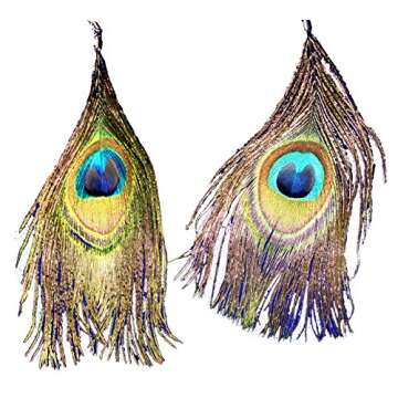 Christmas Gift! Yoga Gypsy Hippie Boho Super Light PEACOCK Real Feather Dangle Earrings For Women Hook nyc Style 2531
