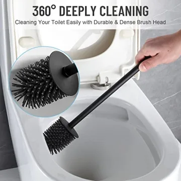 BVL Wall Mounted Toilet Brush with Stainless Steel Handle