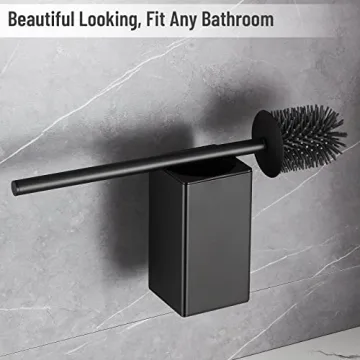 BVL Wall Mounted Toilet Brush with Stainless Steel Handle