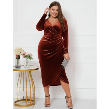 Elegant Velvet Dress Perfect for Parties and Weddings
