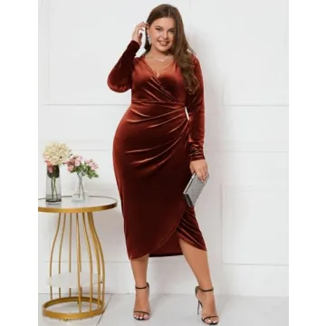 Elegant Velvet Dress Perfect for Parties and Weddings